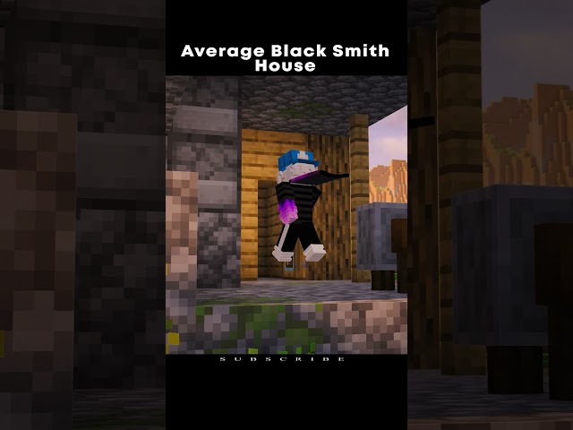 Average Black Smith House  #minecraft