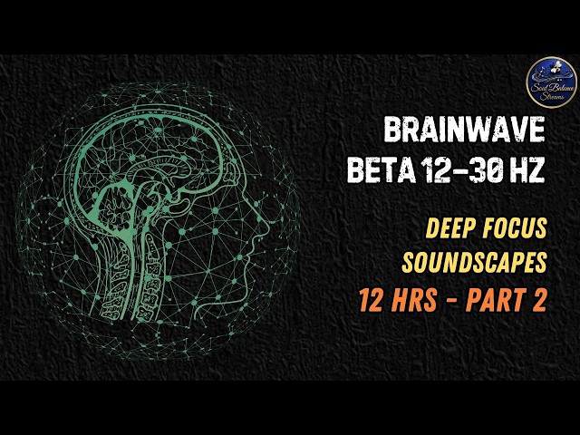 Brainwave Music 12 Hrs Part2 | Alpha Waves 8–12 Hz | Rest | Focus | Calm | Soundscapes | SoulBalance