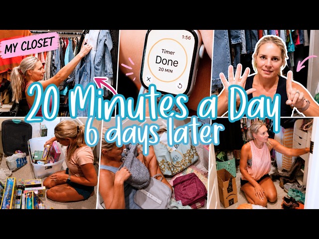 I Spent 20 Minutes a Day ORGANIZING My CLOSET for 6 Days (Here's What Happened)