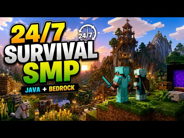 🔥 LEGEND MC SMP24/7 Survival • Java + BedrockJoin & Start Your Adventure!