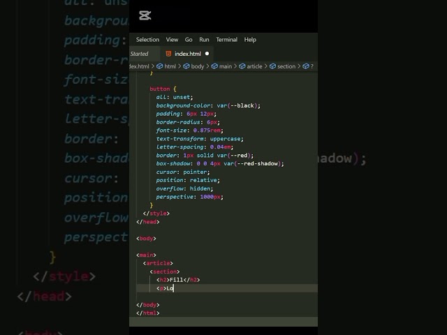 Mind-Blowing CSS Button Animations 😍 | HTML & CSS | #Shorts