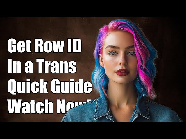 Need the ID of the current row inserted within a transaction