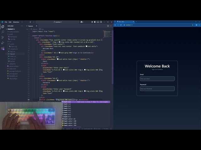ASMR Programming - Build a Login Page with React.js & Tailwind CSS 