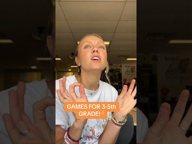 Games For 3rd-5th Graders!  #elementaryteacher #teachertips #classroomgames #classroomactivities