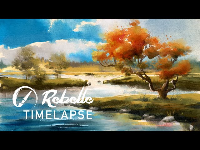 Northern Landscape - Rebelle Timelapse