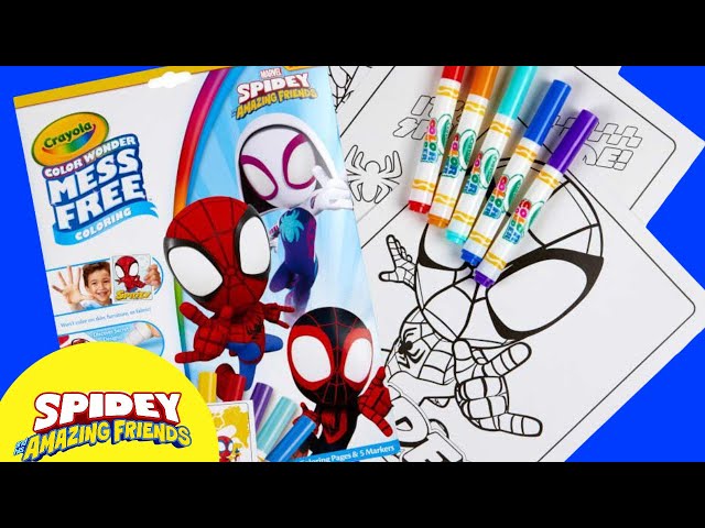 Spidey and His Amazing Friends❗Crayola Color Wonder
