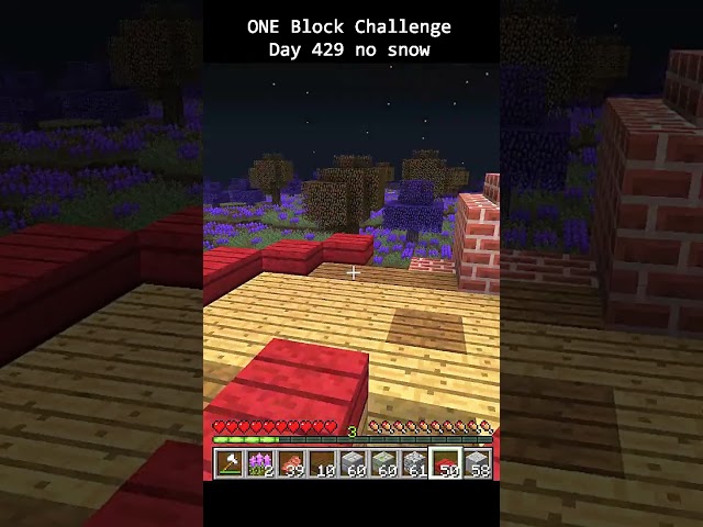 Day 429 Minecraft build challenge - ONE BLOCKS HOUSE BUILD in Minecraft 1.7
