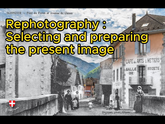 Rephotography : How to select and prepare the present image for merging and create amazing images