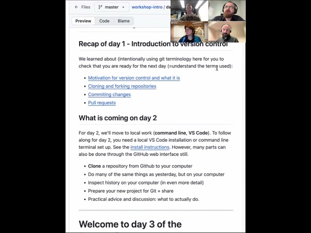 2.1 Day 2 introduction - CodeRefinery 2025 Sep