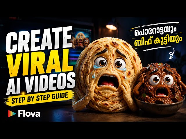 Create Viral AI Videos in Minutes - Parotta and Beef 🤯 / Flova AI