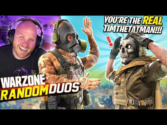 MY RANDOM DUO DIDN'T BELIEVE I WAS TIMTHETATMAN.. CALL OF DUTY WARZONE