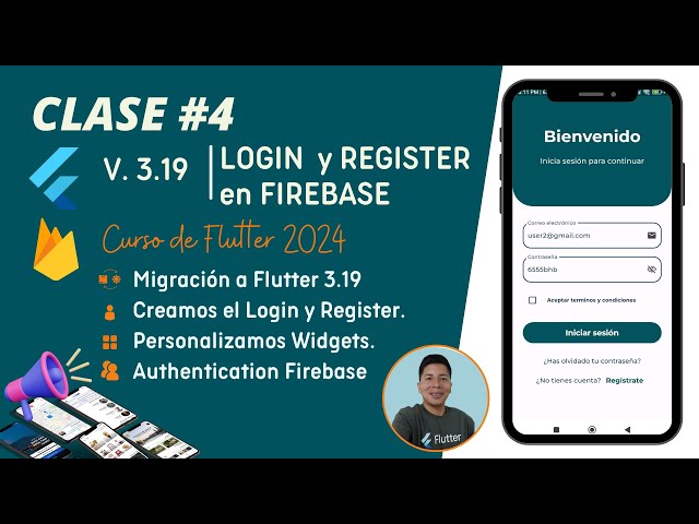 Conexión a Firebase creando un Login y Register con Flutter