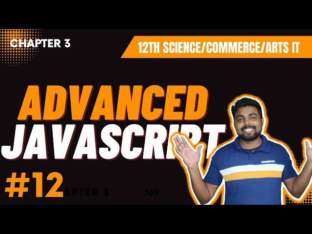 #12 Date Object methods in Javascript | Advanced Javascript | Maharashtra Board |