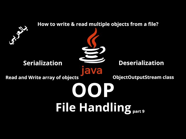 #076 [JAVA] - File Handling (Serialization and Deserialization ,Read & Write multiple objects)