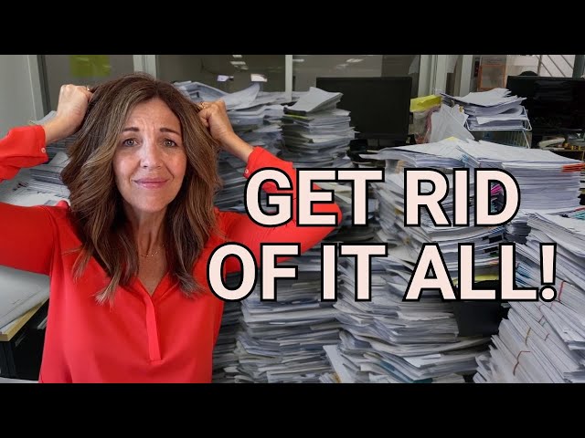 How to Minimize + Organize Paper Clutter in Your Workspace (Simple, Quick!)