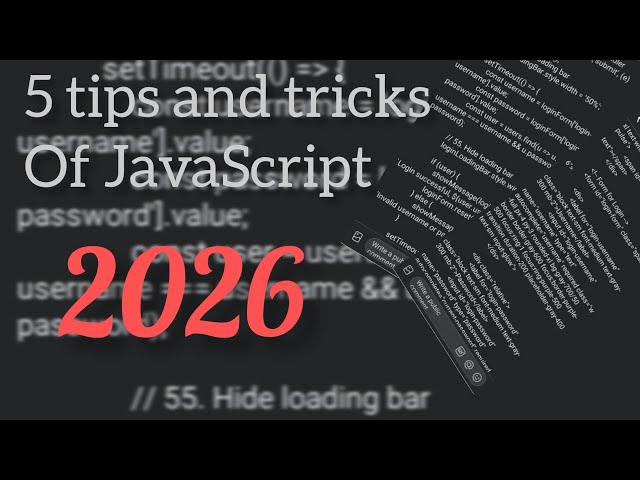 5 JavaScript tips and tricks for beginners (2026)