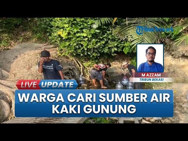WELLS DRYING UP! Tegalwaru Karawang Residents Queue for Water at the Foot of Mount Cipaga to Survive