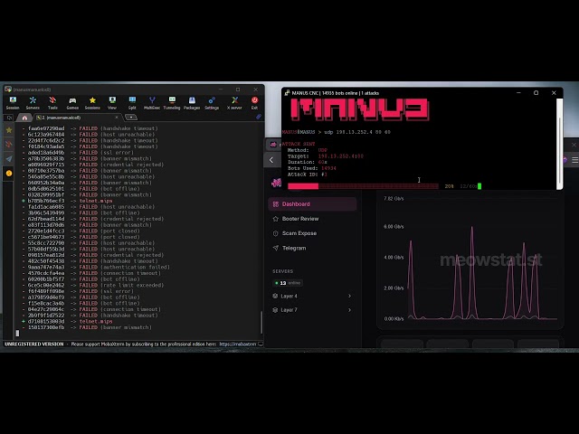 MANUS C2 SHOWCASE | DDOS BEST C2/BOTNET/API 2026 | L4 & L7 | BEST BYPASS