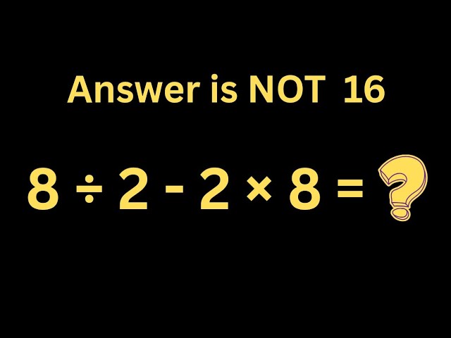PEMDAS Viral Math Problem #maths #pemdas 