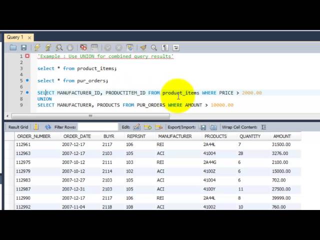 SQL Complete Tutorial - Use UNION for combined query results - Chapter 25