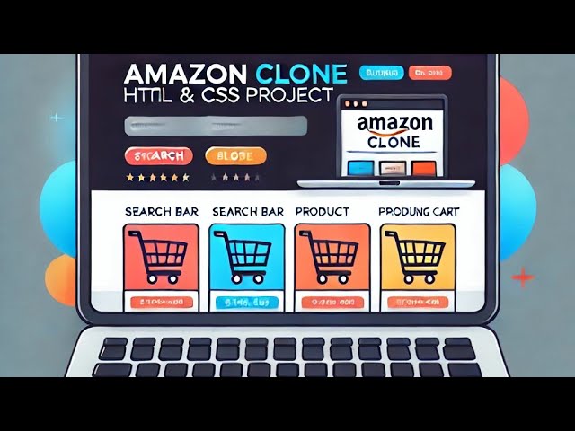 Amazon Clone Website Using HTML & CSS | Step-by-Step Guide | full responsive website