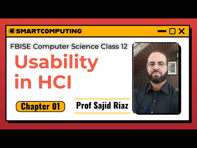 Class 12 Computer Science Chapter 1 | Usability in HCI | New NBF Book 2026