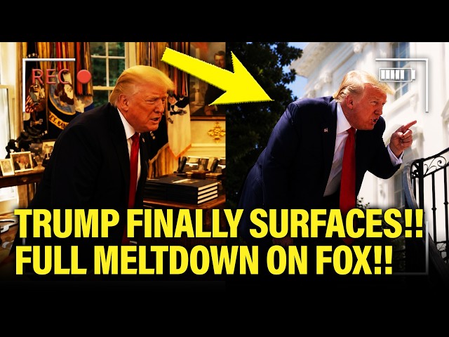 Trump FINALLY SURFACES and has PSYCHO MELTDOWN on FOX!!!