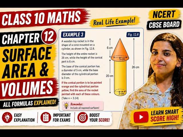 Example 3 | Class 10 Maths | Chapter 12 – Surface Areas & Volumes | NCERT