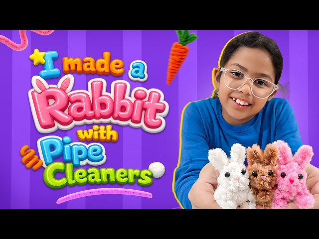 DIY Rabbit with Pipe Cleaners 🐰 | Easy Art & Craft for Kids | Adi Keshari Connection | AC