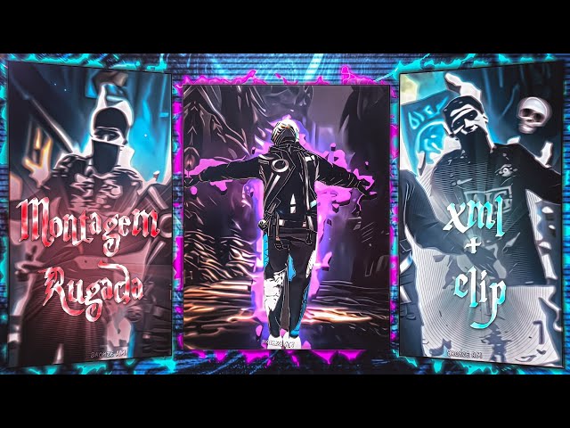🎬 FREE FIRE LOBBY EDIT | MONTAGEM RUGADA (SLOWED) 🎶[ XML + CLIP 🔗 ( Drive links 🔥)]