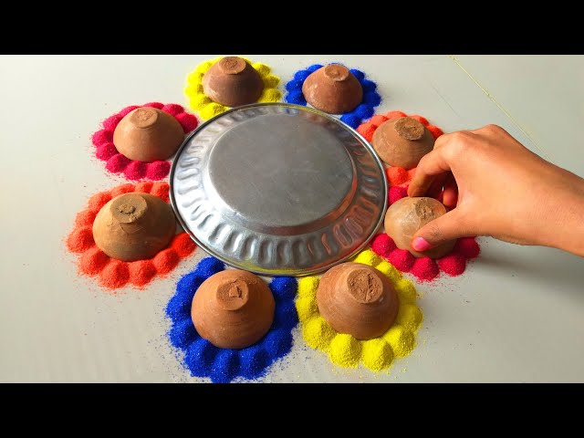 Beautiful New Diwali Rangoli Designs Tricks For Diwali | इस दिवाली पर बनाये/Beautiful Rangoli Design