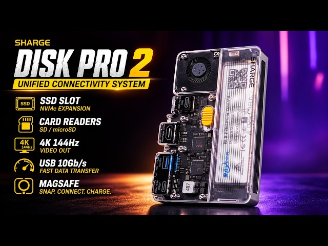 Sharge Disk Pro 2 Portable SSD Hub Review – This Credit Card-Sized Dock Does Almost Everything!