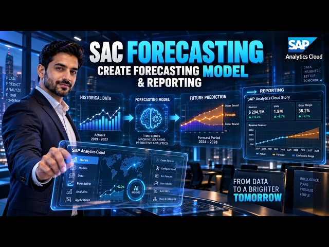 SAC Forecasting Tutorial – Create Forecasting Model & Reporting in SAP Analytics Cloud