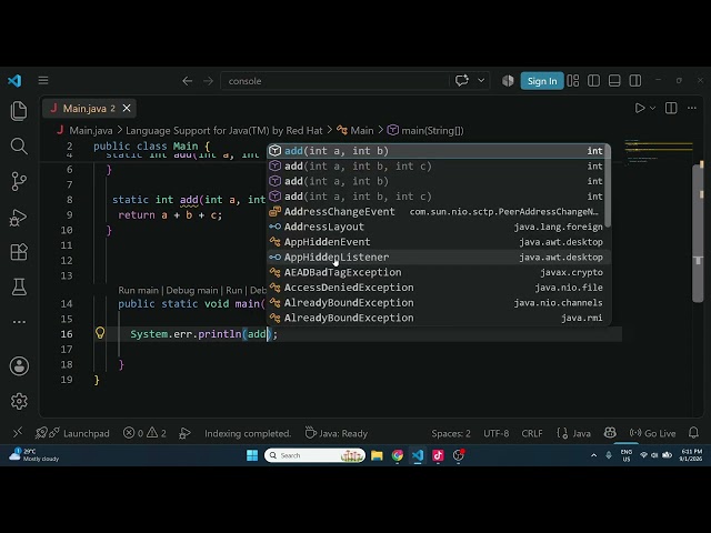 Java — Fucntion Method Overloading