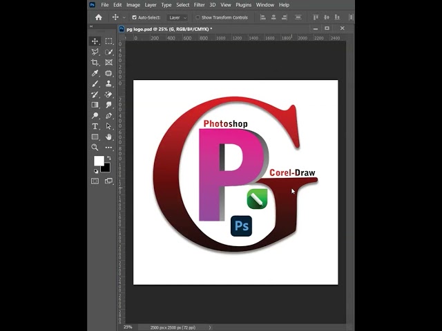 Logo Design In photoshop tutorial 🔥😃🤩 best graphic design tutorials 🔥#ytshorts #photoshoptutorial