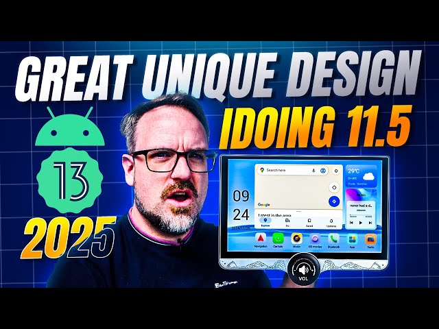 2025 Flagship Idoing Car Head Unit - 2K QLED Screen - Android 13 - 8 Cores with 4gb RAM