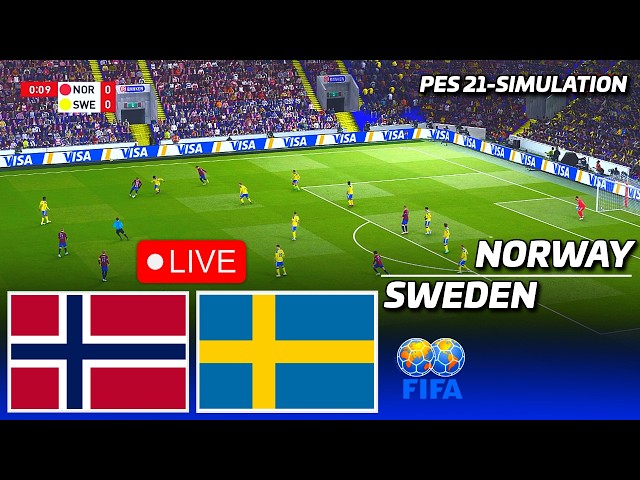 Norway vs Sweden | International Friendly 2026 | PES 21 Simulation