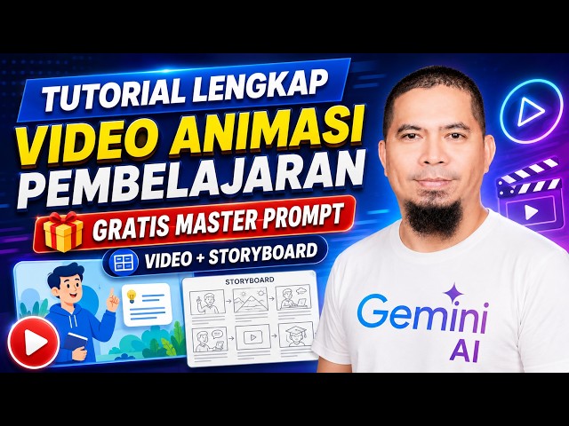 Guru Wajib Coba! 😱 Bikin Video Animasi Pembelajaran AI + Gratis Master Prompt