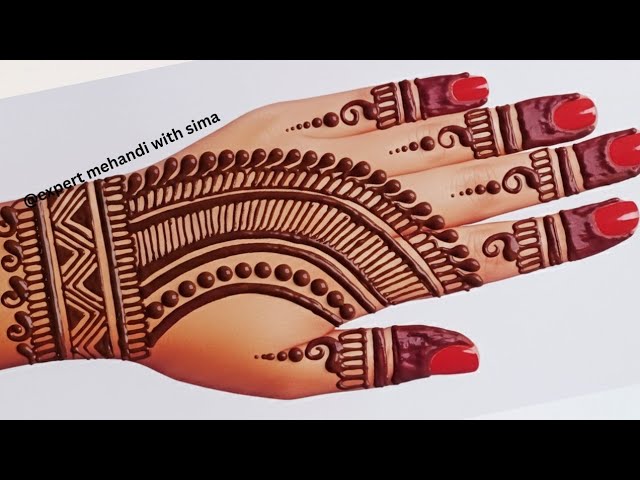 😱🔥easy top Arabic mehndi design-weddingDulhan special #mehndidesign-simple#henna #madhi#eid #mehandi