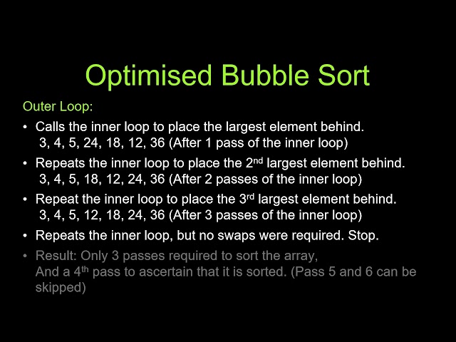 LT12a Bubble Sort