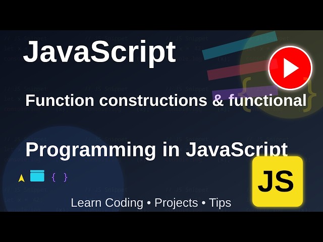 Function constructor and functional programming in JavaScript