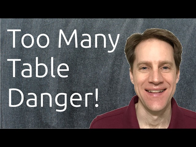 Too Many Table Danger | Scaling Postgres 424