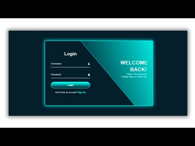 How to Create Login and Registration Form Using Html, CSS and JavaScript