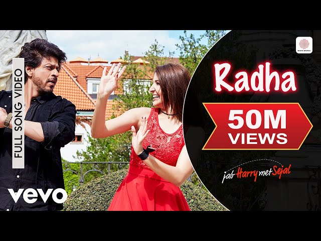Radha Full Video - Jab Harry Met Sejal | Shah Rukh Khan, Anushka | Sunidhi Chauhan | Pritam