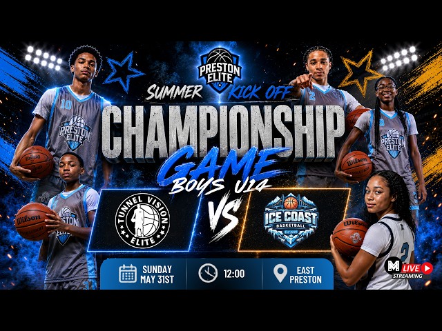 U14 boys Icecoast vs Tunnelvision - Preston Elite Summer Kickoff Sunday May 31st East Preston