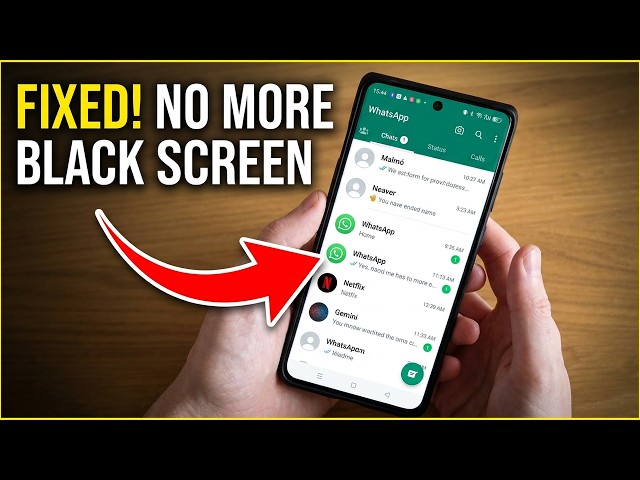 How To Fix WhatsApp Black Screen Issue On Android Mobile