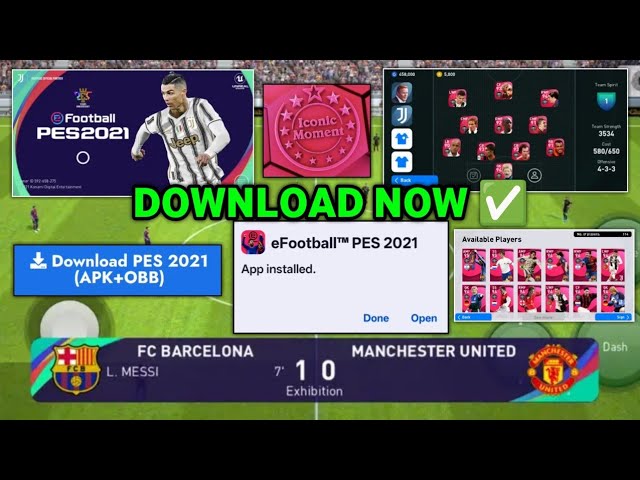 Download PES 2021 Mobile Patch Full Version Offline Gameplay + Installation Guide • Android & Ios 