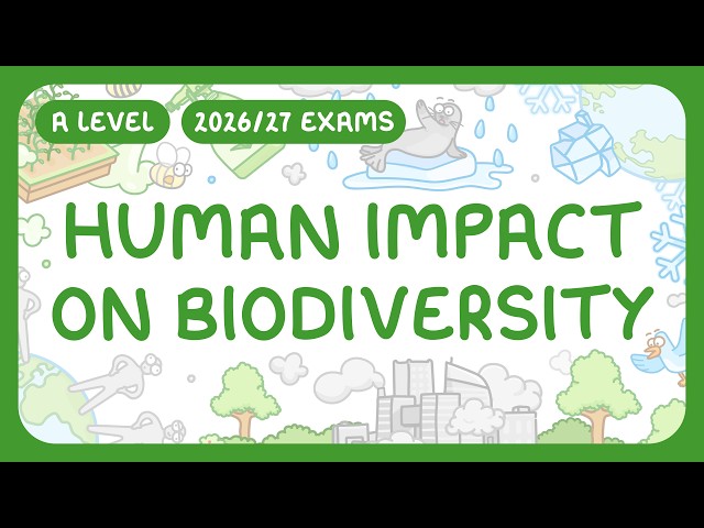 A-Level Biology - Human Impact on Biodiversity - Population | Farming | Climate (2026/27 exams)