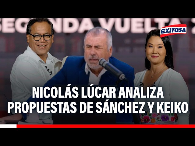 🔴🔵 Nicolás Lúcar analiza propuestas de Keiko Fujimori y Roberto Sánchez tras el debate electoral