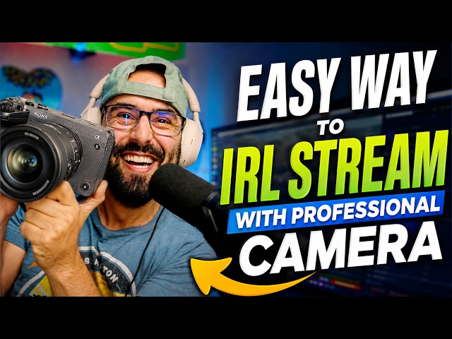Easy way to IRL STREAM with a PROFESSIONAL camera 
